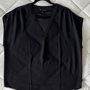 Banana Republic Black V-Neck Blouse
